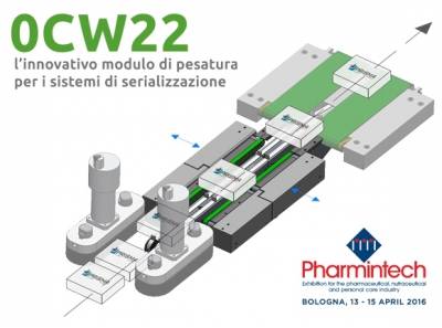 0CW22: il nuovo modulo di pesatura per la serializzazione farmaceutica presentato a Pharmintech 2016